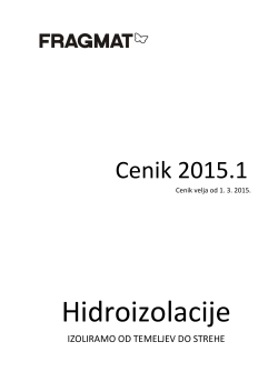 Hidroizolacije 2015