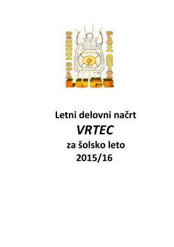 Letni delovni načrt 2015/2016 - OSNOVNA ŠOLA BLAŽA ARNIČA