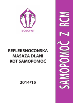 REFLEKSNOCONSKA MASAŽA DLANI KOT SAMOPOMOČ 2014/15
