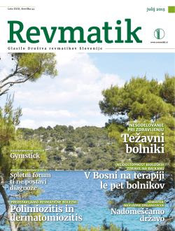 REVMATIK, julij 2015, št.44 - Društvo revmatikov Slovenije