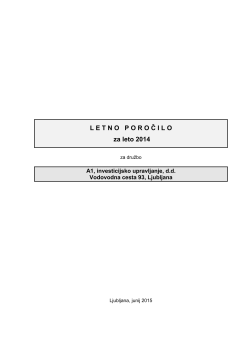 letno poročilo 2014