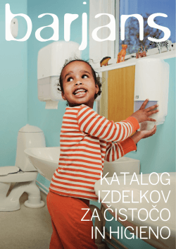 Katalog izdelkov za čistočo in higieno - Barjans doo