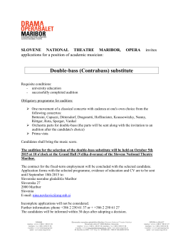 Double-bass (Contrabass) substitute