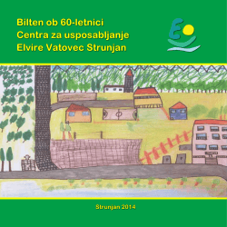 60 let - BILTEN - Center za usposabljanje Elvira Vatovec Strunjan