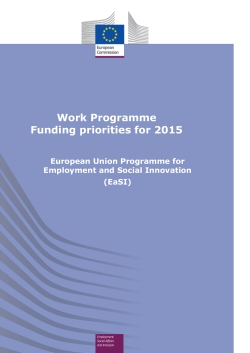 Work Programme Funding priorities for 2015
