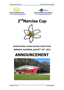 2 Narcisa Cup ANNOUNCEMENT