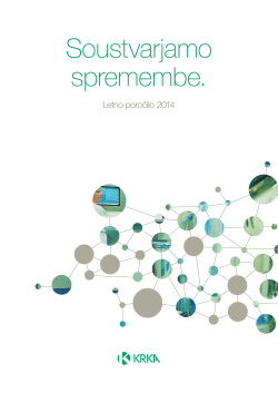 Letno poročilo 2014 (PDF oblika)