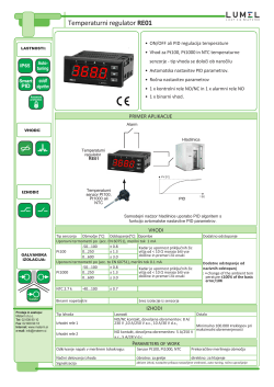 Temperaturni regulator RE01