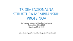 3D struktura membranskih proteinov