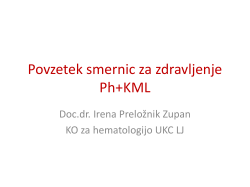 Povzetek smernic za zdravljenje Ph+KML