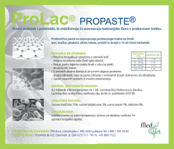 Podrobne informacije o ProLac® PROPASTE