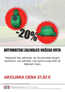 AVTOMATSKI ZALIVALEC VAŠEGA VRTA AKCIJSKA CENA 27,83 €