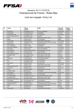 Championnat de France - Rotax Max