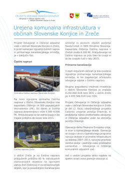 Urejena komunalna infrastruktura v občinah Slovenske Konjice in