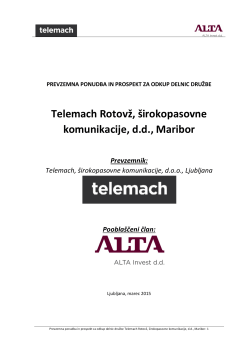 Prevzemna ponudba in prospekt
