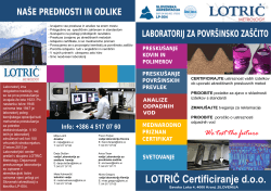 LOTRIČ Certificiranje d.o.o. - Lotric