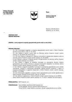 Številka: 354-49/2014 Hrastnik, 10. 12. 2014