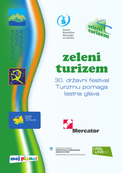 Razpis 2015/2016 - Turistična zveza Slovenije