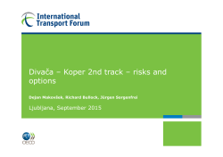 Divača – Koper 2nd track – risks and options