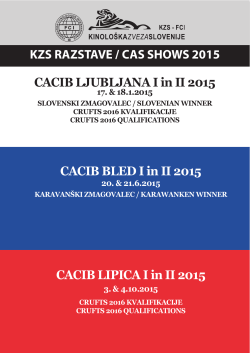 CACIB LIPICA I in II 2015