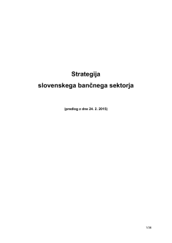 Strategija - banke