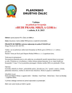PD Žalec: Mrzla gora