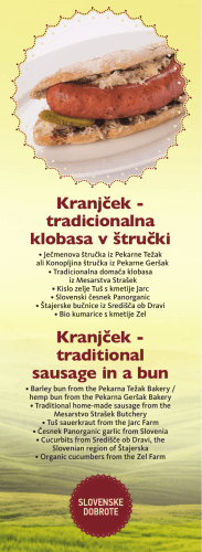 slovenske kulinarične užitke pripravljene iz Slovenskih dobrot