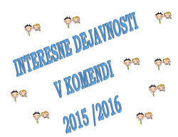 interesne dejavnosti 2015 /16