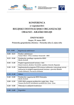 konferenca RDO - Primorska gospodarska zbornica