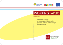 Developing scenarios of migratory and labour market