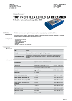 Lepilo TOP PROFI Flex C2TE