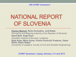 National report of Slovenia