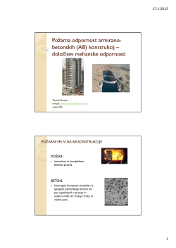 Požarno odpornost armirano betonskih konstrukcij - FGG-KM