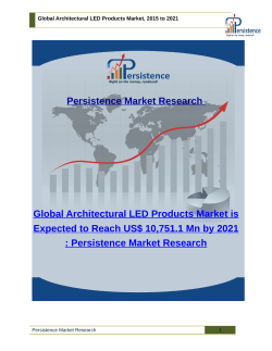 Global Architectural LED Products Market, 2015 to 2021