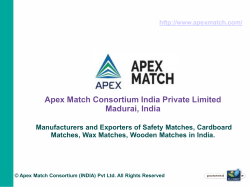 Wooden Safety Matches Manufacturers and Exporters from apexmatch.com