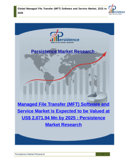 Global Managed File Transfer (MFT) Software and Service Market, 2015 to 2025