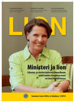 Lokakuu 5/2015 - Suomen Lions