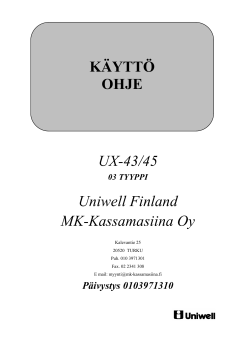 UX43-03 - MK-Kassamasiina