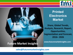 Printed Electronics Market Revenue and Value Chain 2016-2026