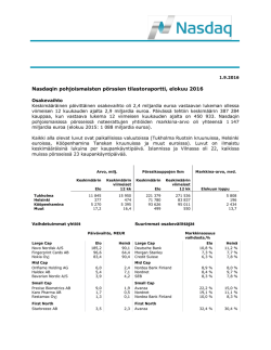 May 2010 Statistics report from the NASDAQ OMX Nordic Exchanges