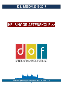 Musik / Sang / Kor - DOF Helsingør Aftenskole / Nordsjællands