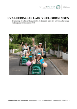 Evaluering af ladcykelordning 2015