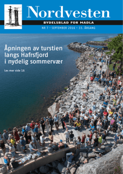 Åpningen av turstien langs Hafrsfjord i nydelig sommervær