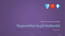 Regionreforma på Vestlandet