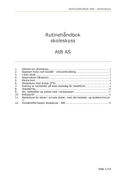 Rutinehåndbok i PDF