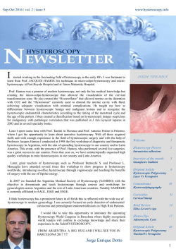 Hysteroscopy Newsletter Vol 2 Issue 5 English