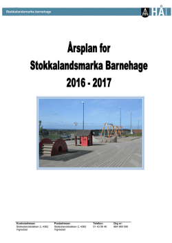 Årsplan - Hå kommune
