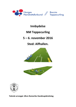 Innbydelse NM i Teppecurling 2016