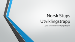 2016 Norsk Stups Utviklingstrapp