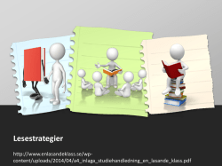 Lesestrategier - Fylkesmannen.no